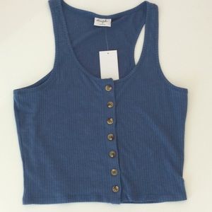 Blue button tank